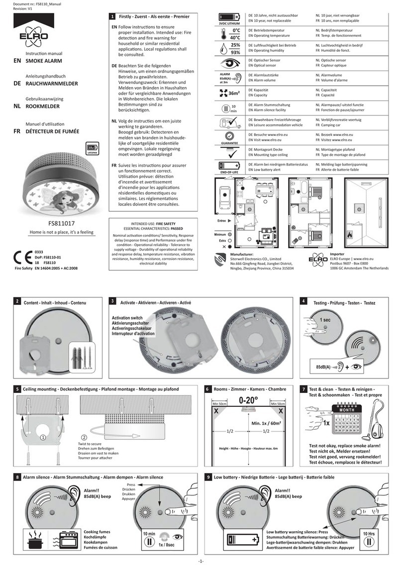 ELRO FS811017 User manual