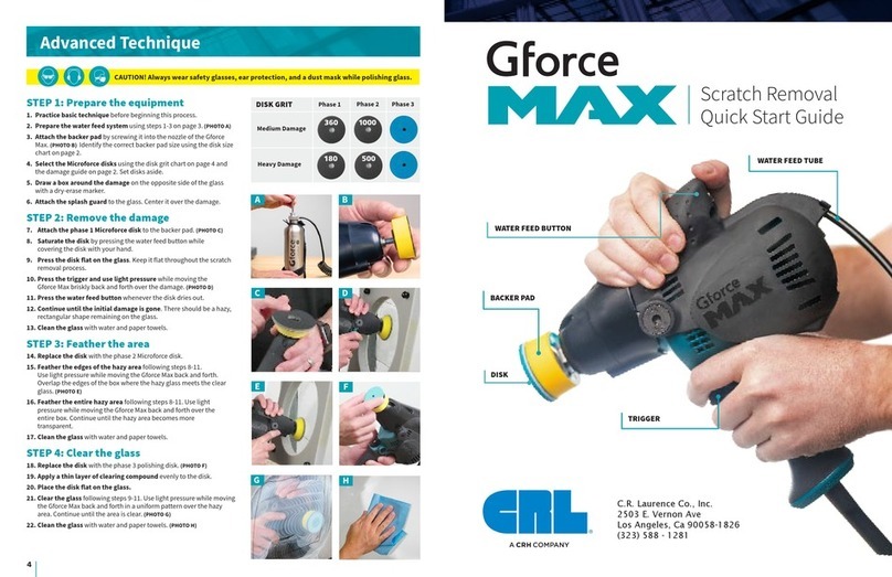 CRH CRL Gforce MAX quick start guide