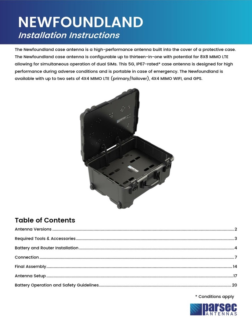 Parsec Technologies NEWFOUNDLAND L User manual Parsec Technologies NEWFOUNDLAND L User manual