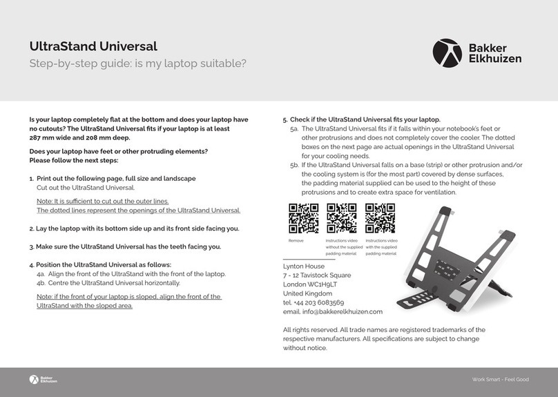 Bakker Elkhuizen UltraStand Universal User manual