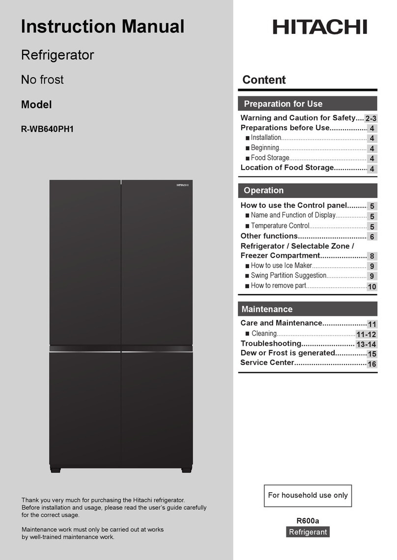 Hitachi R-WB640PH1 User manual