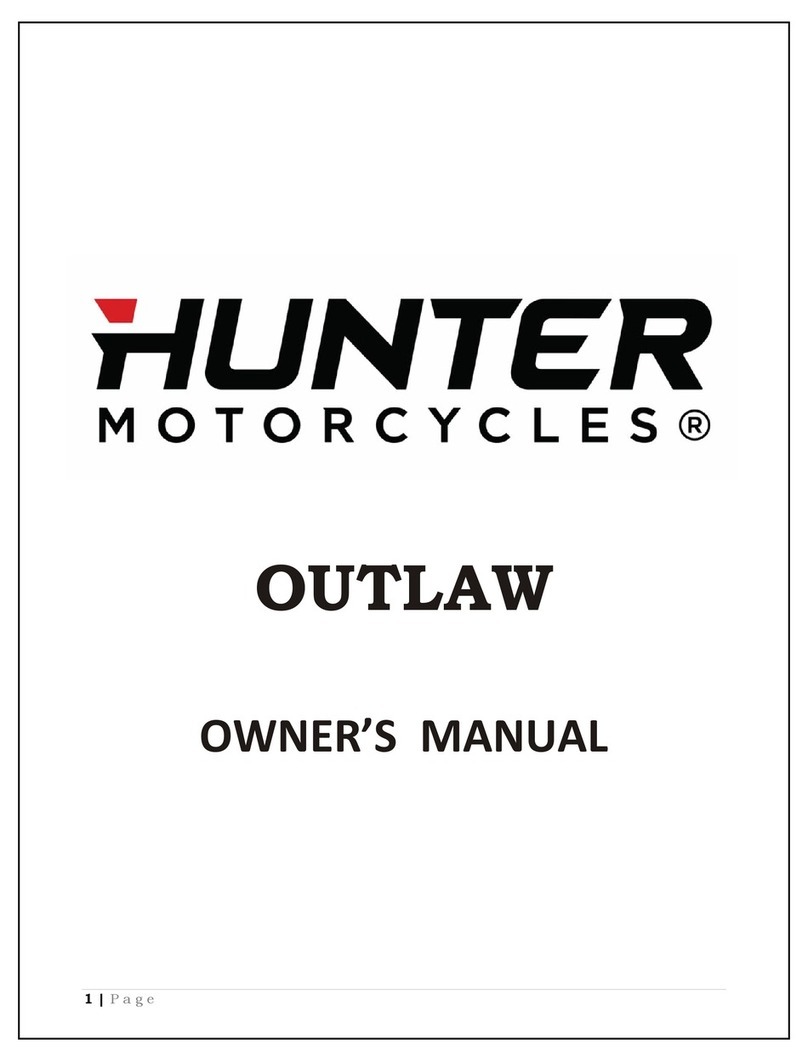 Hunter Motorcycles OUTLAW owner's manual