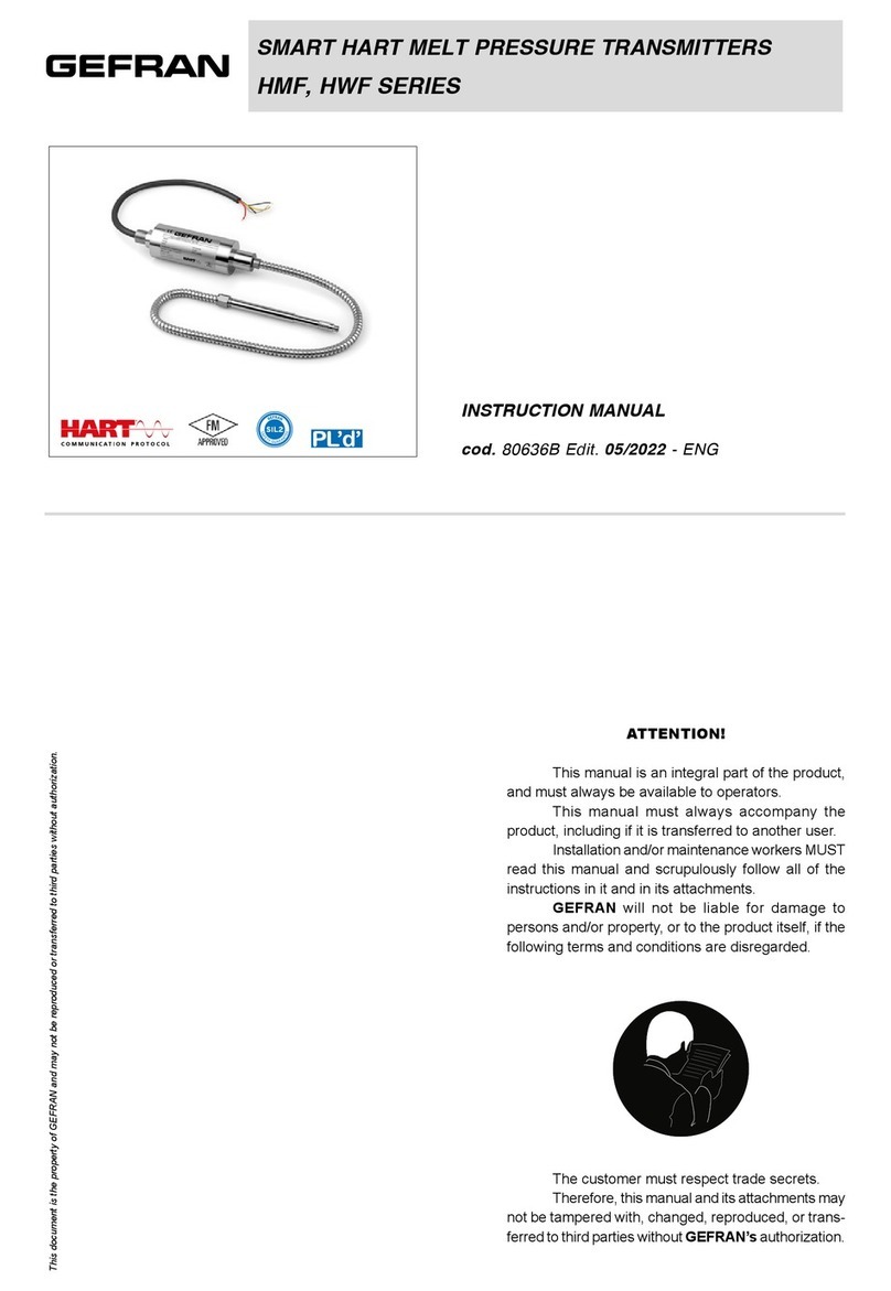 gefran HMF Series User manual