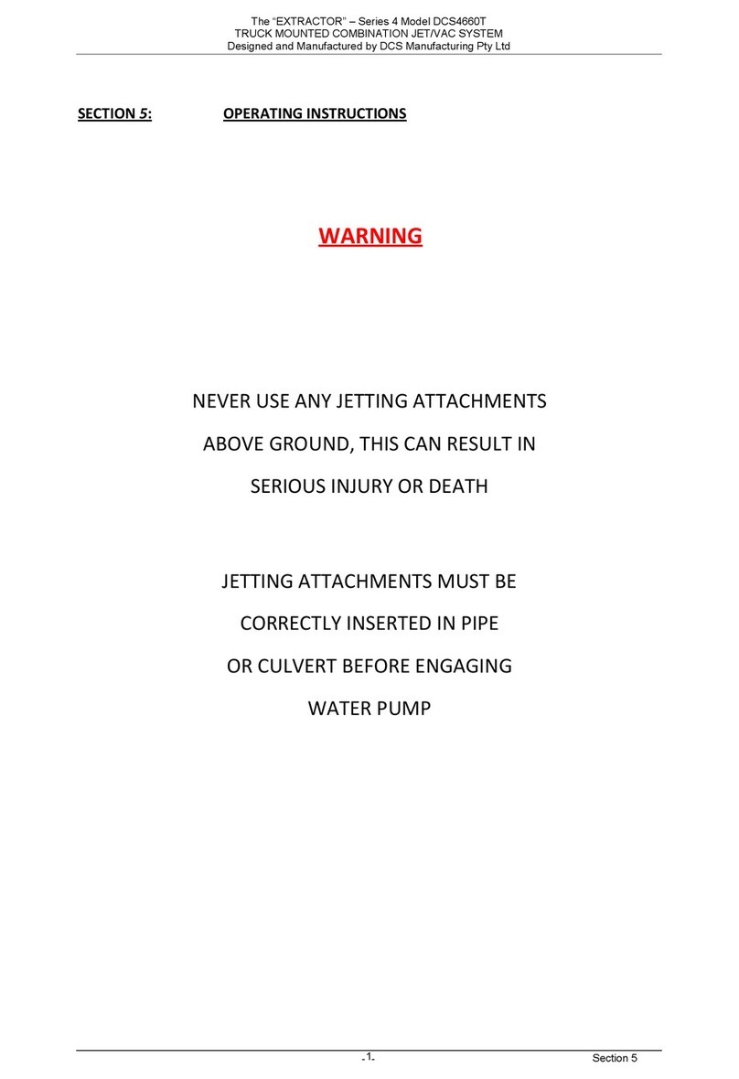 DCS EXTRACTOR Series operating instructions