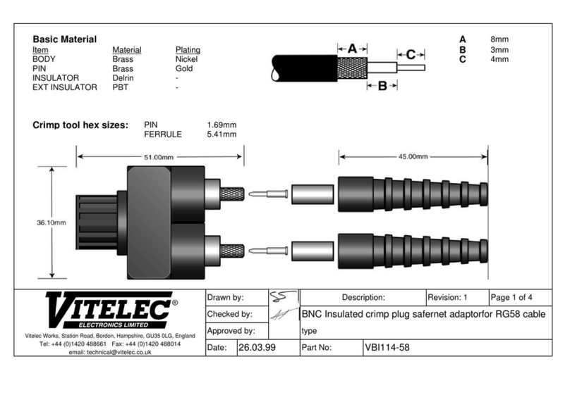 VITELEC VBI114-58 Assembly instructions