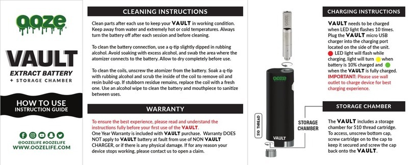 OOZE VAULT Instruction guide