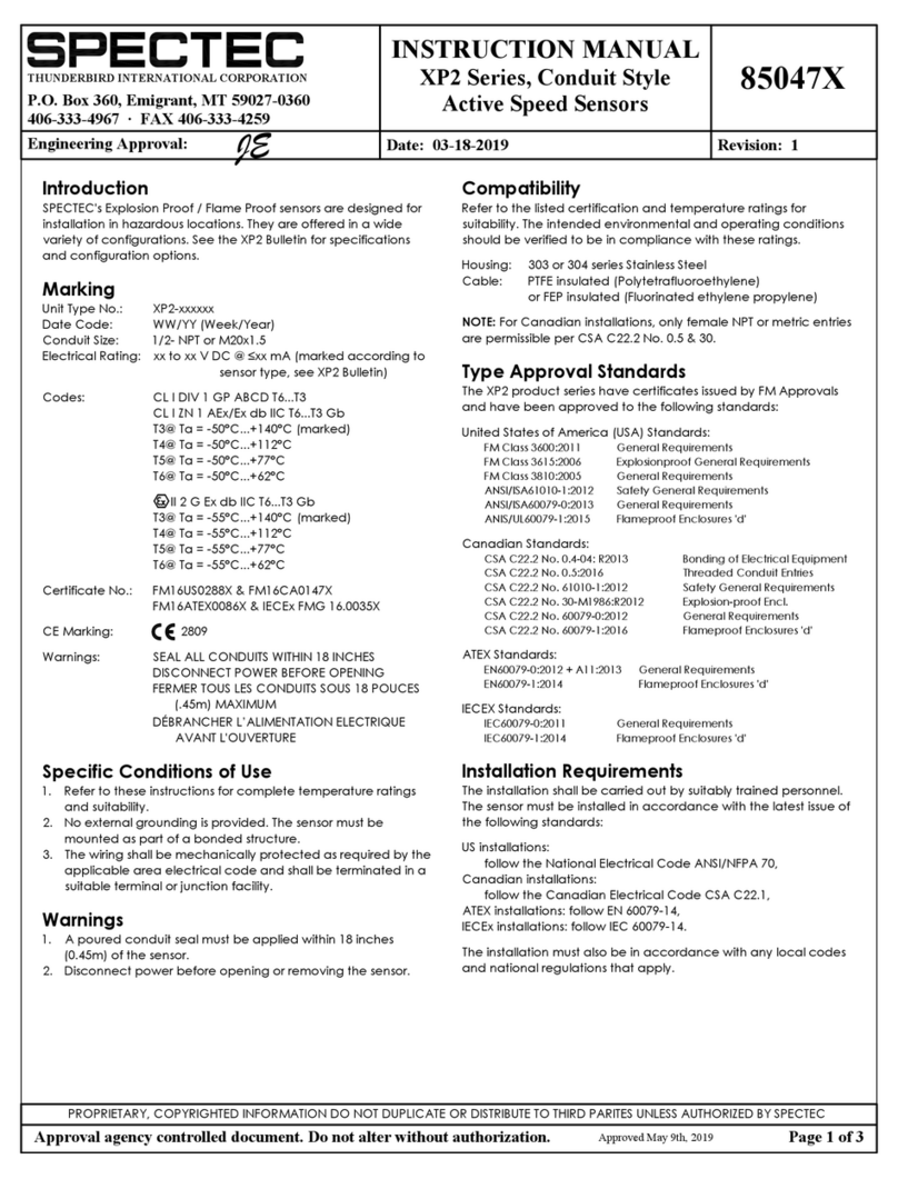 Spectec XP2 Series instruction manual