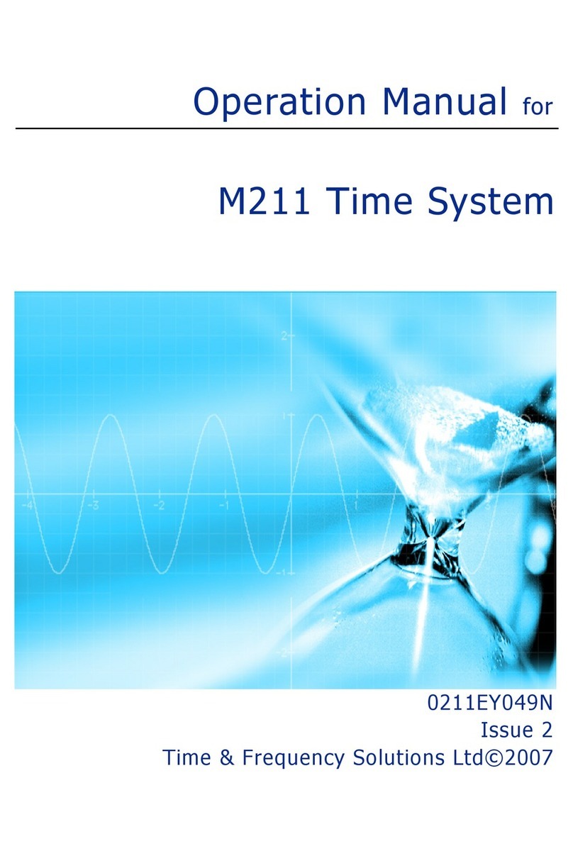 Time & Frequency Solutions M211 User manual