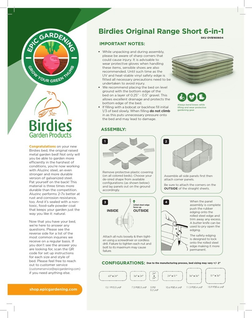 Epic Gardening Birdies OVB160604 manual