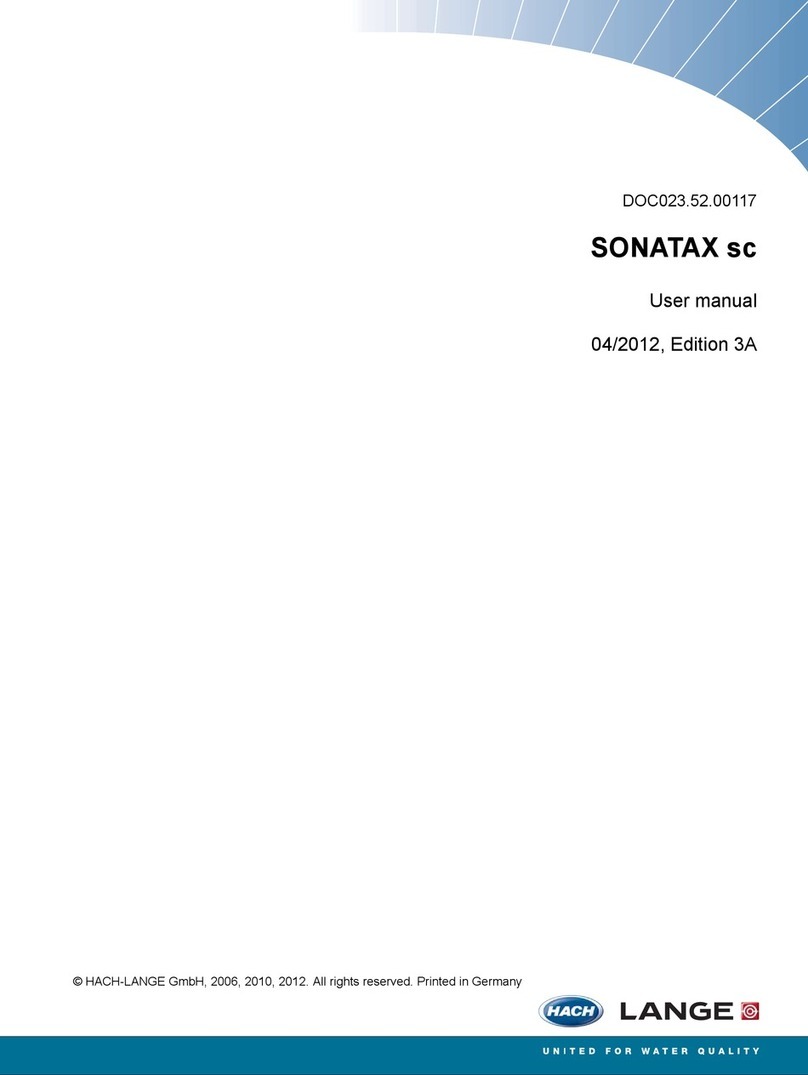 HACH LANGE SONATAX sc user manual