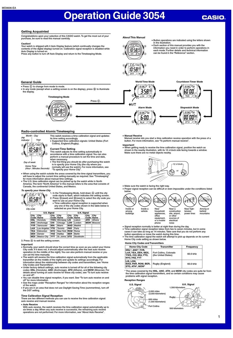 Casio 3054 User manual Casio 3054 User manual