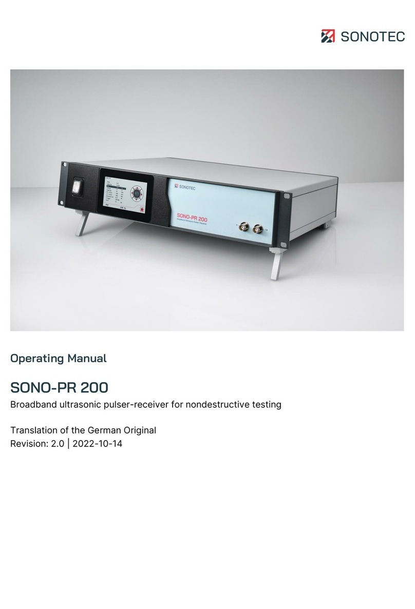 Sonotec SONO-PR 200 operating manual