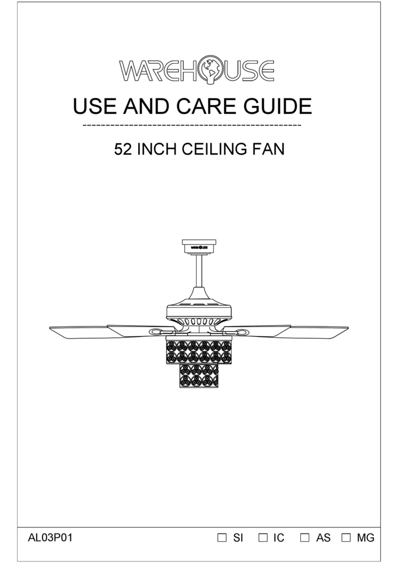 Warehouse AL03P01 Use and care guide