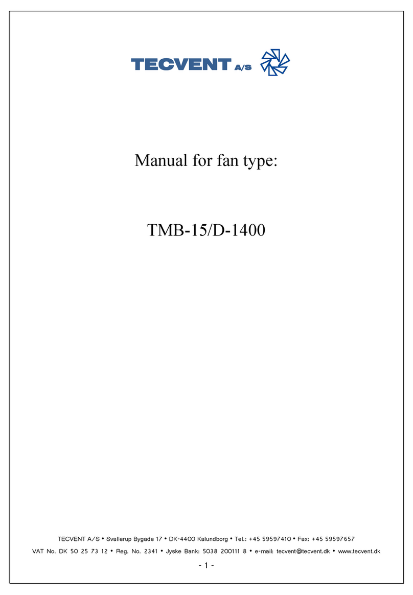 TECVENT TMB-15/D-1400 manual