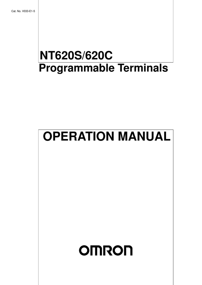 Omron NT620S Operation manual