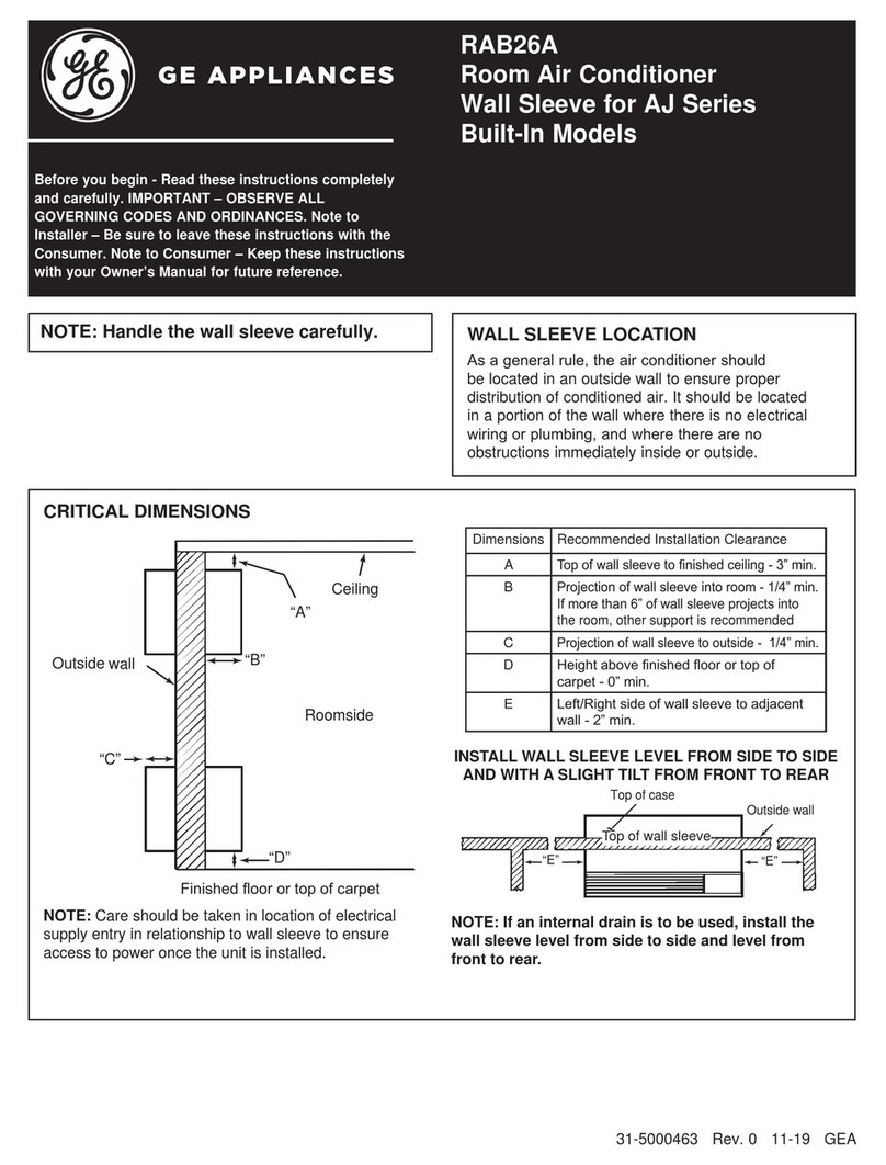 GE RAB26A User manual