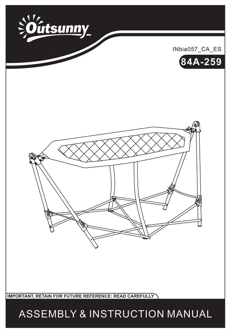 Outsunny 84A-259 Assembly & instruction manual Outsunny 84A-259 Assembly & instruction manual