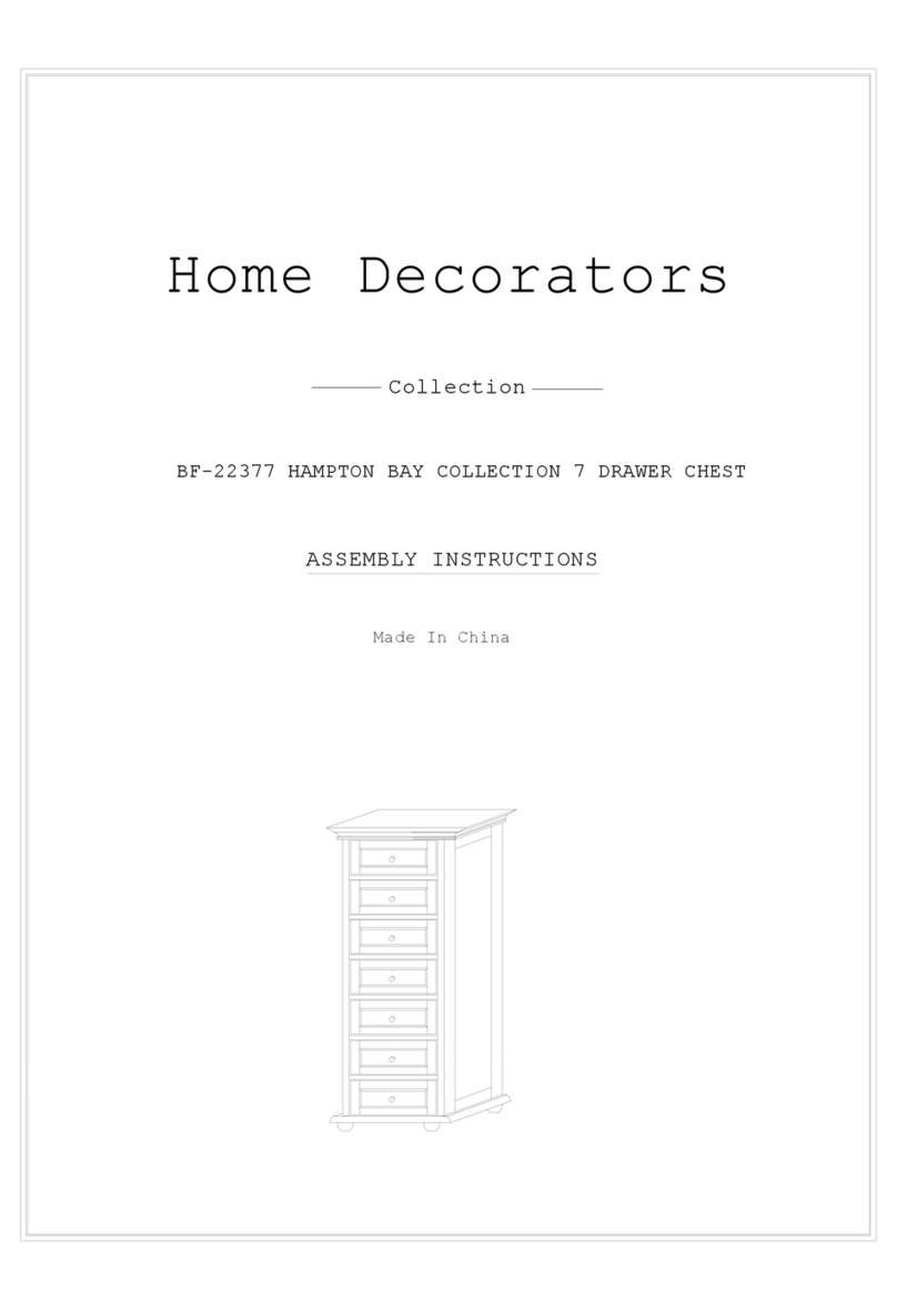 Home Decorators HAMPTON BAY BF-22377 Assembly instructions Home Decorators HAMPTON BAY BF-22377 Assembly instructions