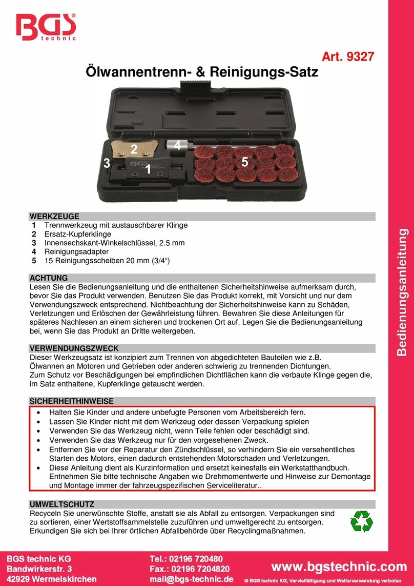 BGS technic 9327 quick start guide