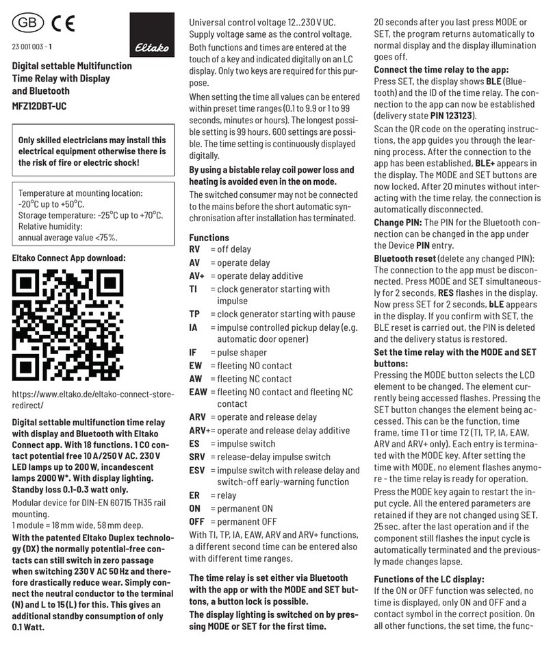 Eltako MFZ12DBT-UC manual
