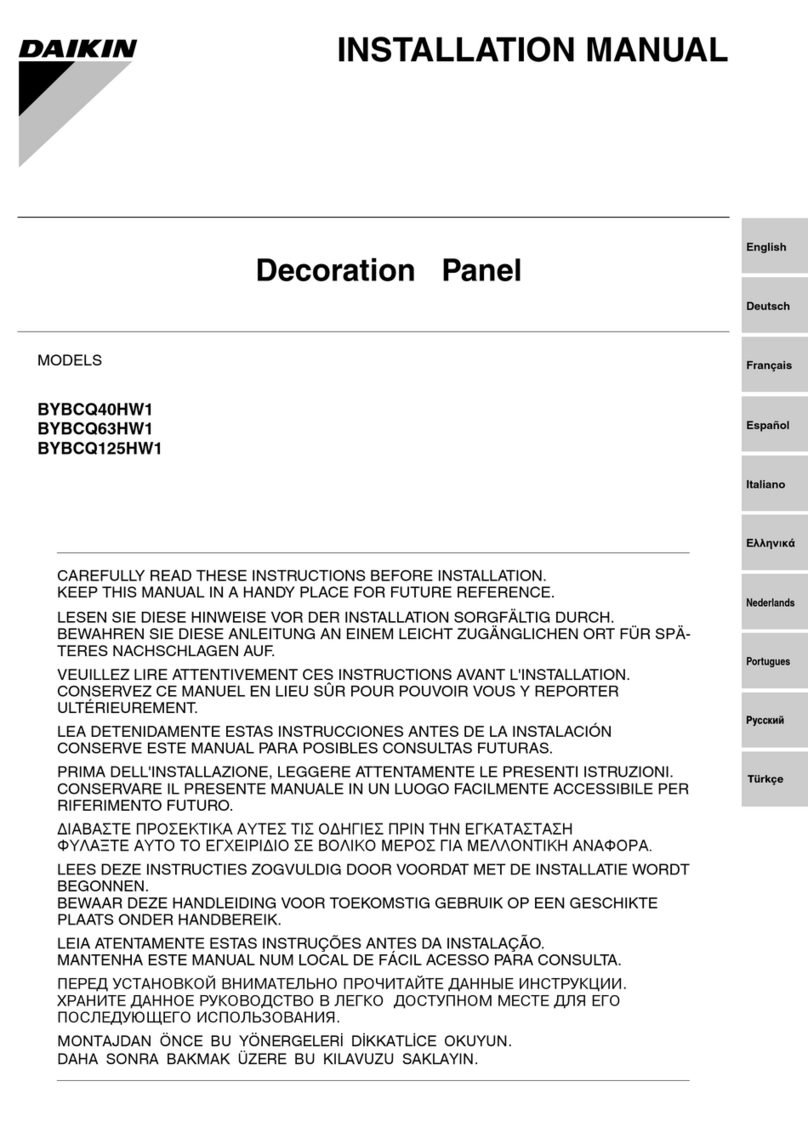 Daikin BYBCQ40HW1 User manual