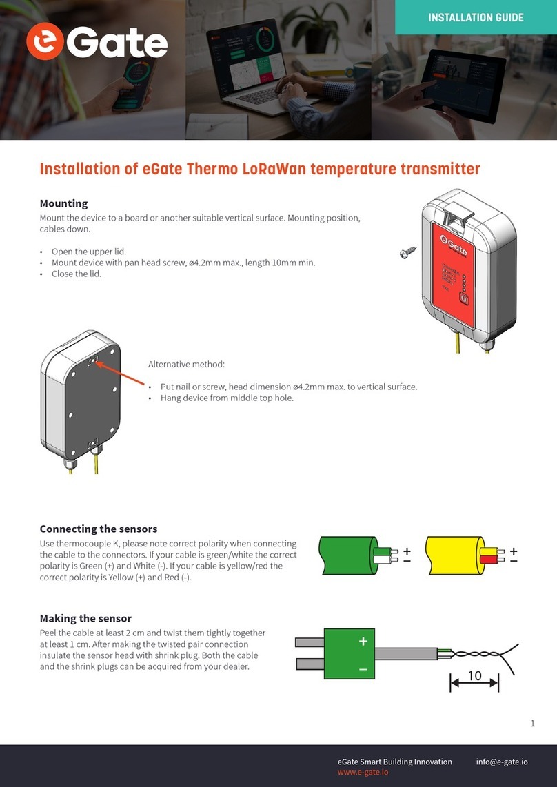 Gate eGate-Thermo-LWEU-2TCK installation guide