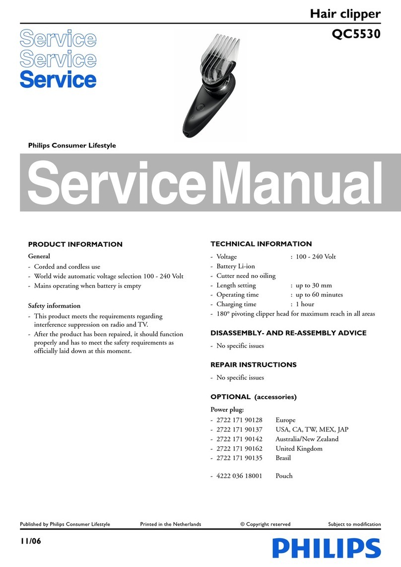 Philips QC5530 Service manual