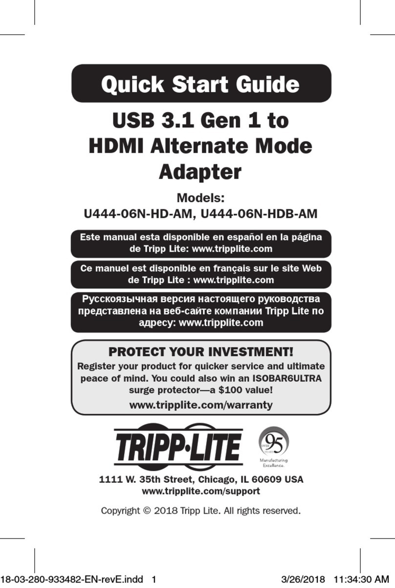 Tripp Lite U444-06N-HDB-AM User manual