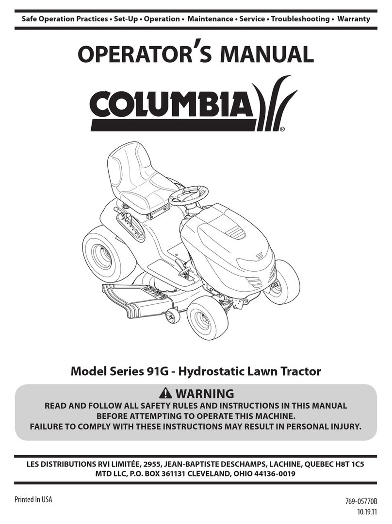Columbia 91G User manual