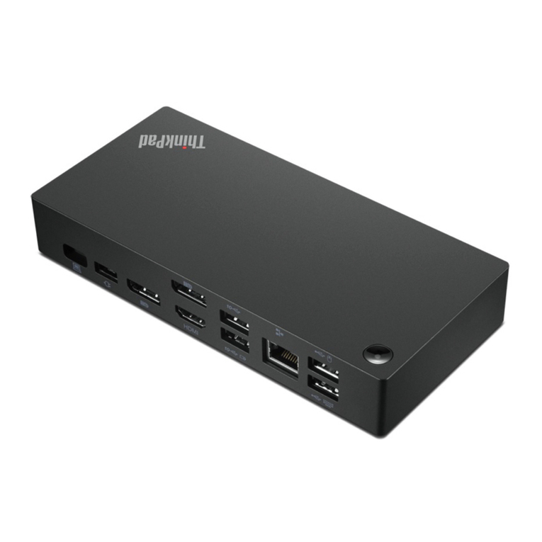 Lenovo ThinkPad USB-C Dock Gen 2 User manual
