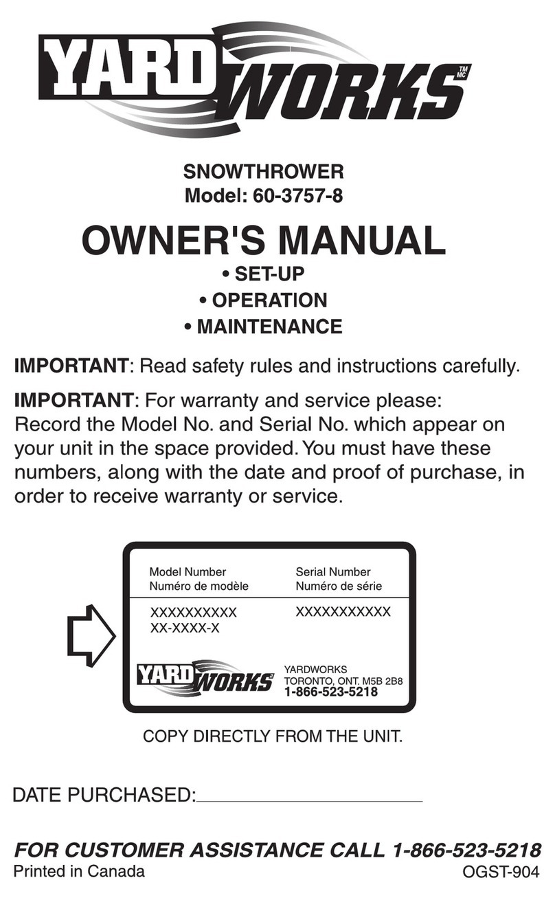 Yard Works 60-3757-8 owner's manual Yard Works 60-3757-8 owner's manual