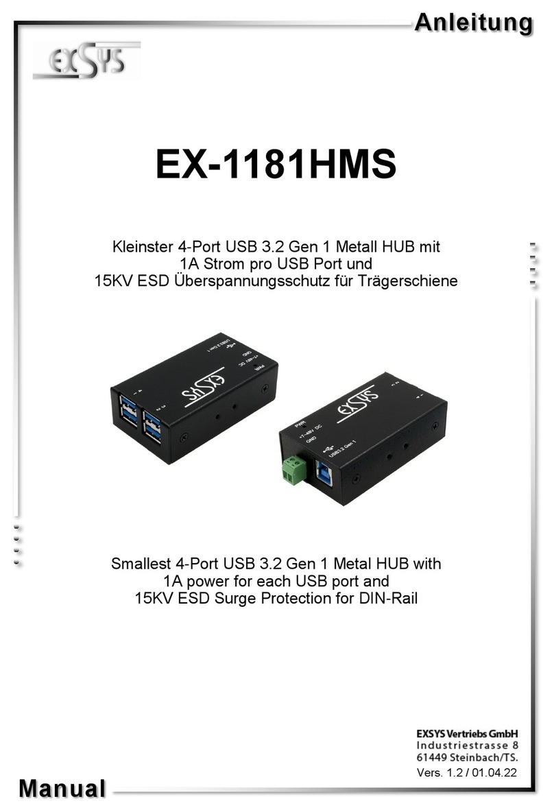 Exsys EX-1181HMS User manual