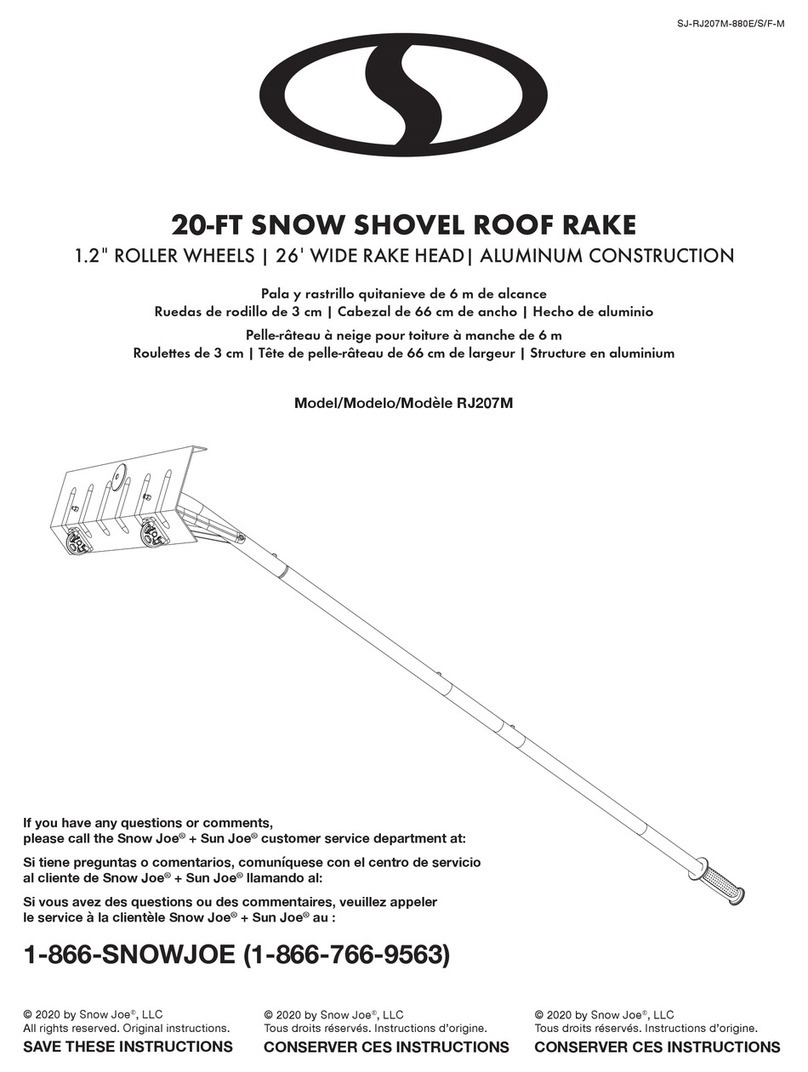 SNOWJOE RJ207M User manual