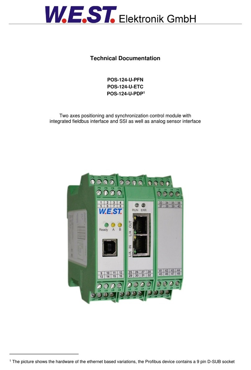 WEST POS-124-U-PFN Guide