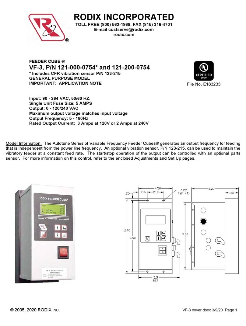 Rodix VF-3 User manual