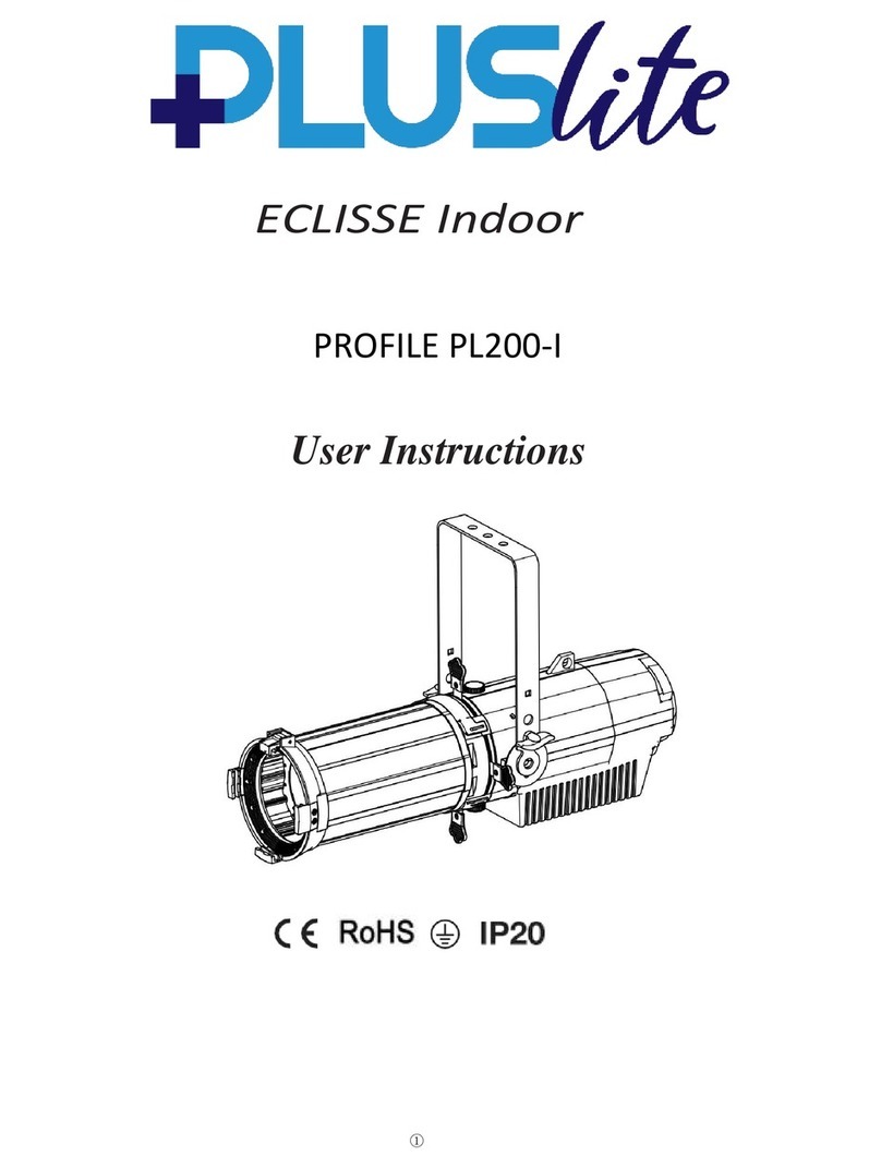 PLUSLITE ECLISSE INDOOR PL200-I User instructions