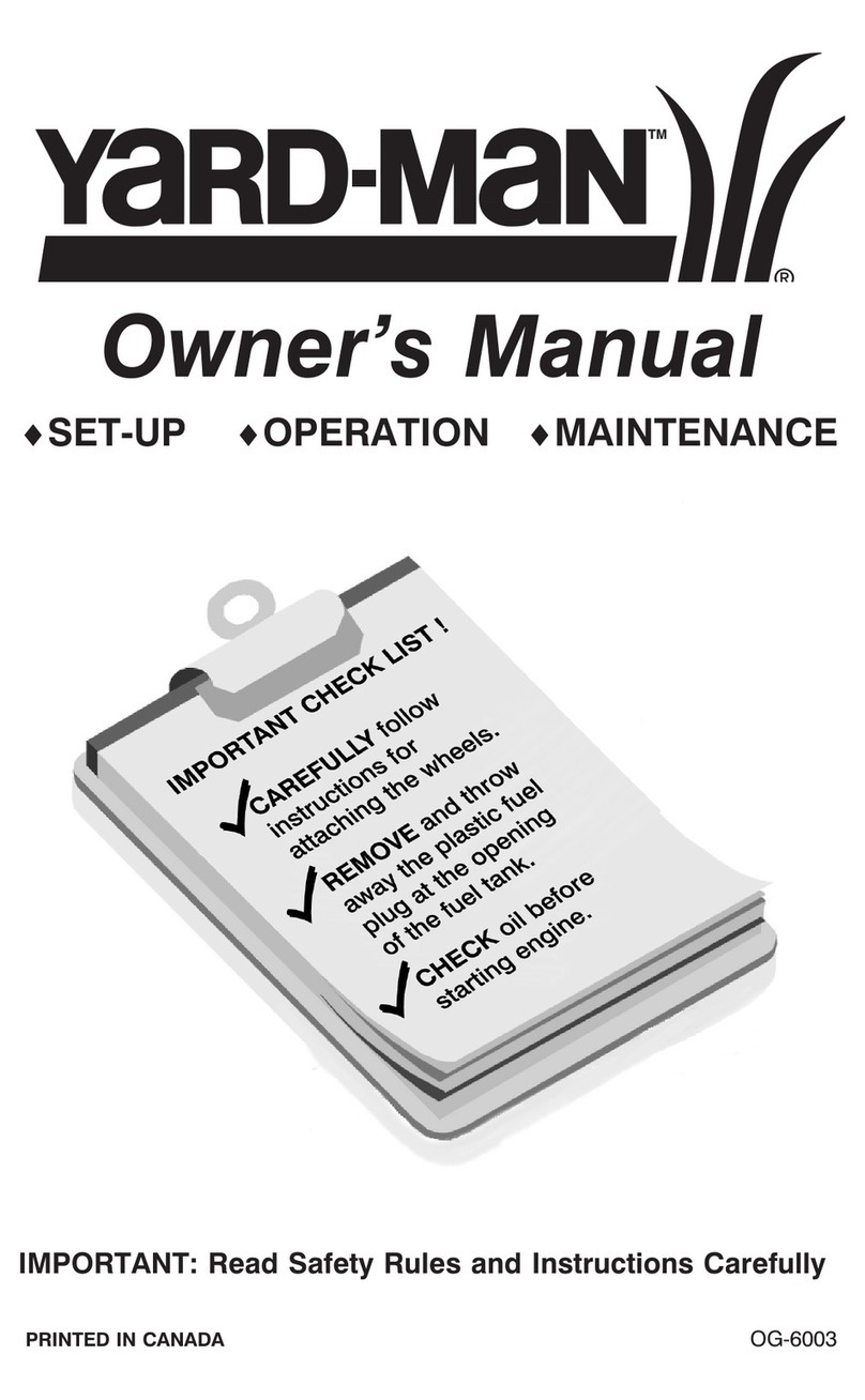 MTD yard-man 11A-109C501 owner's manual