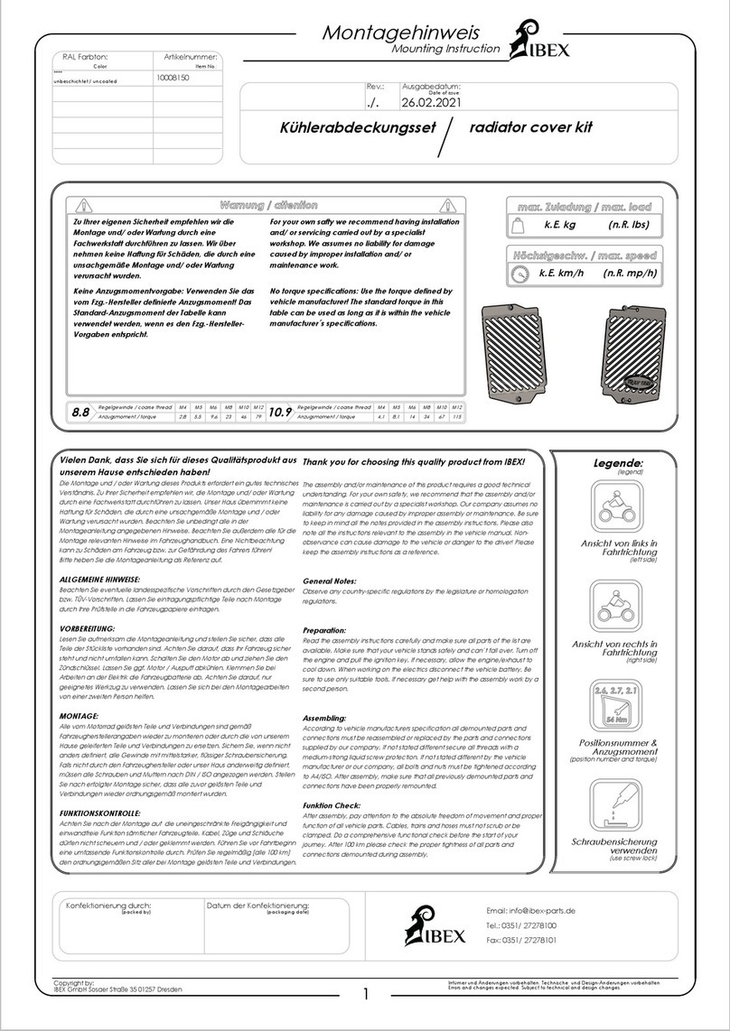 IBEX 10008150 User guide