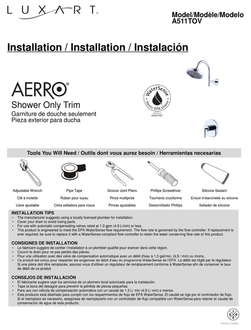 Luxart Aerro A511TOV Installation Luxart Aerro A511TOV Installation