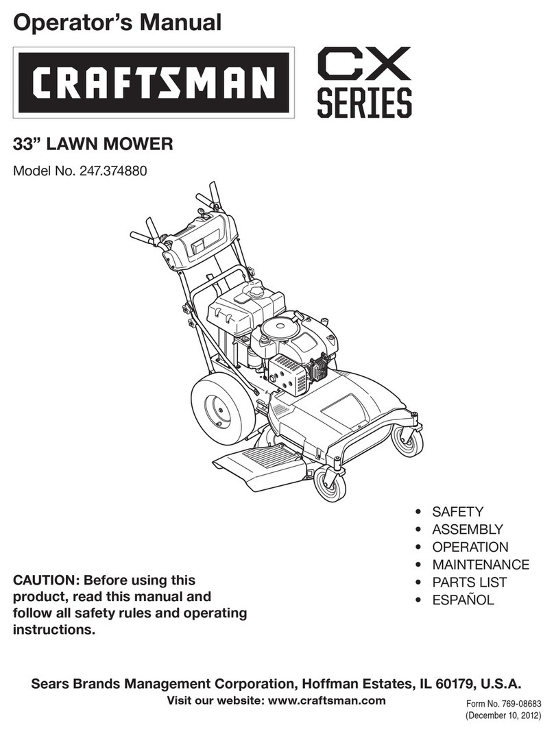 Craftsman CX Series User manual