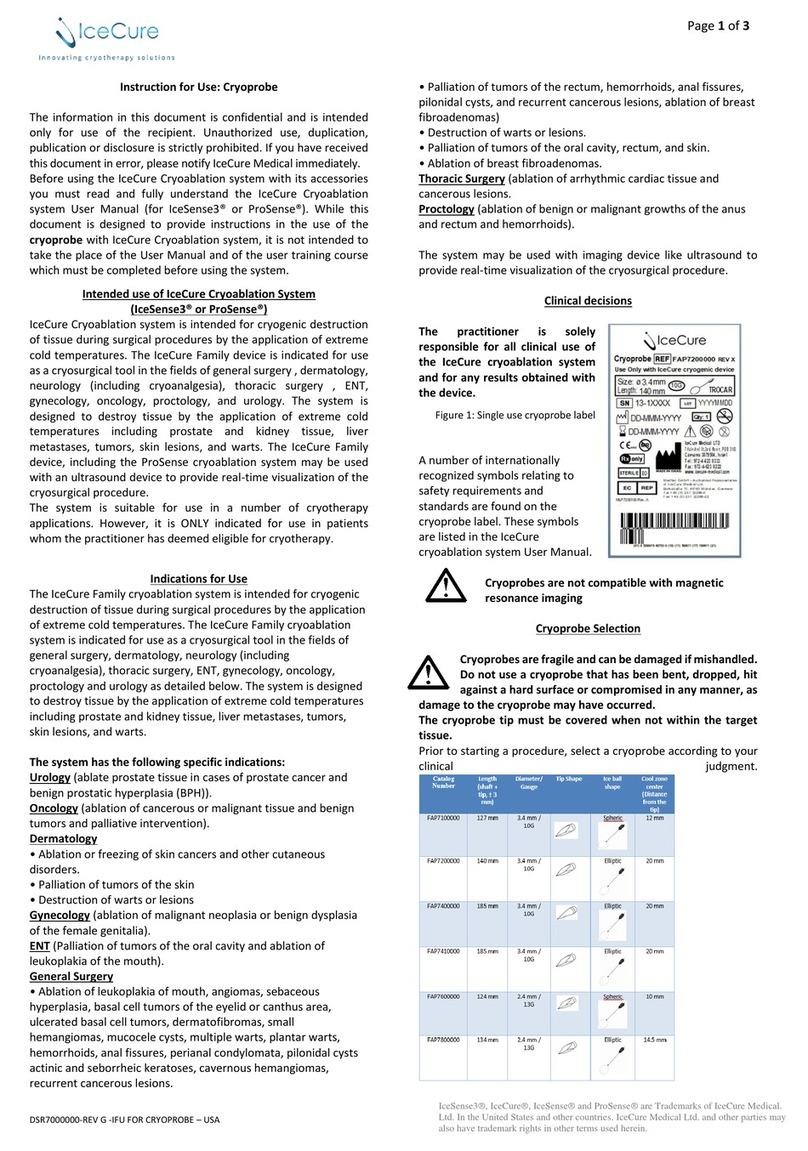 IceCure FAP 7100000 Instructions for use IceCure FAP 7100000 Instructions for use