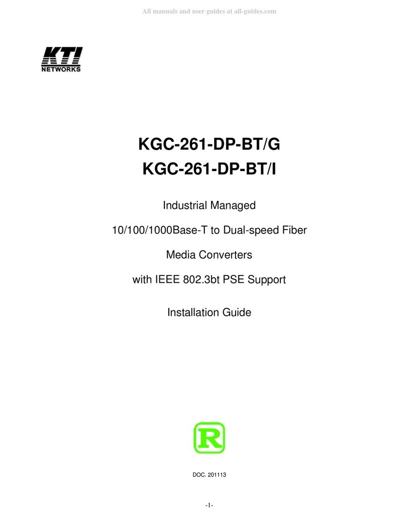 KTI KGC-261-DP-BT/G installation guide