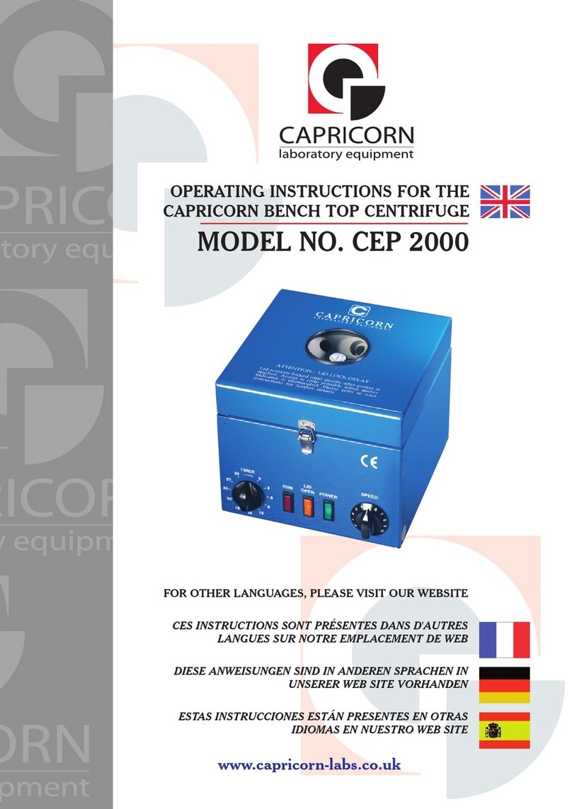 Capricorn CEP 2000 operating instructions