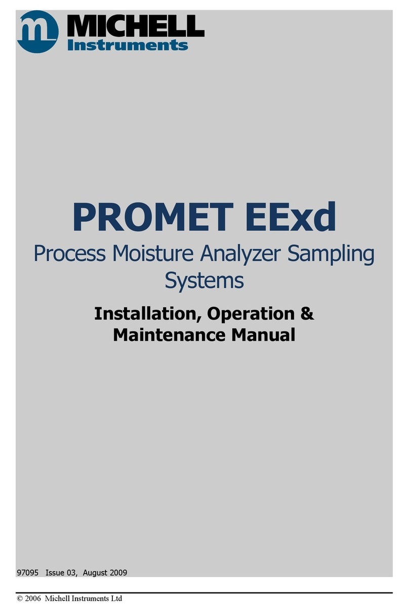 Michell Instruments Promet EExd Instruction manual