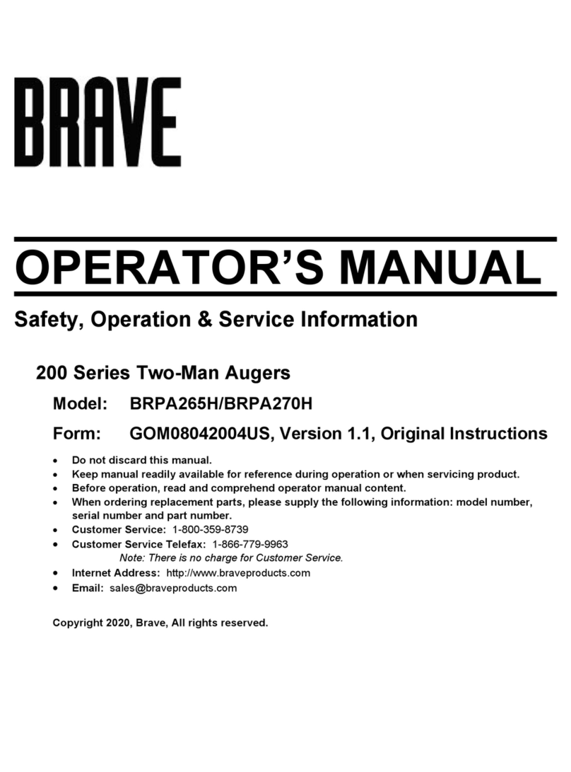 Brave 200 Series Operator's manual