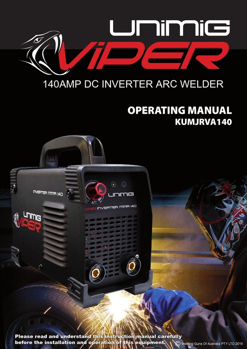 Uni-Mig VIPER ARC 140 operating manual