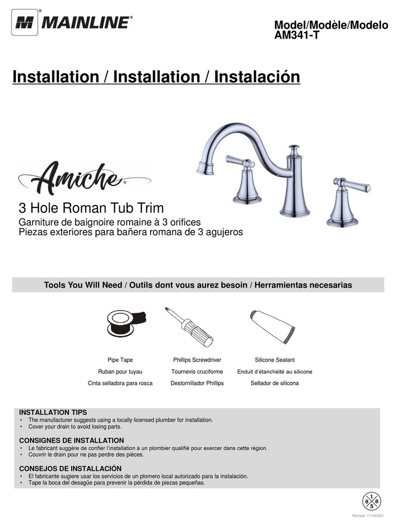 MAINLINE Amiche AM341-T installation manual
