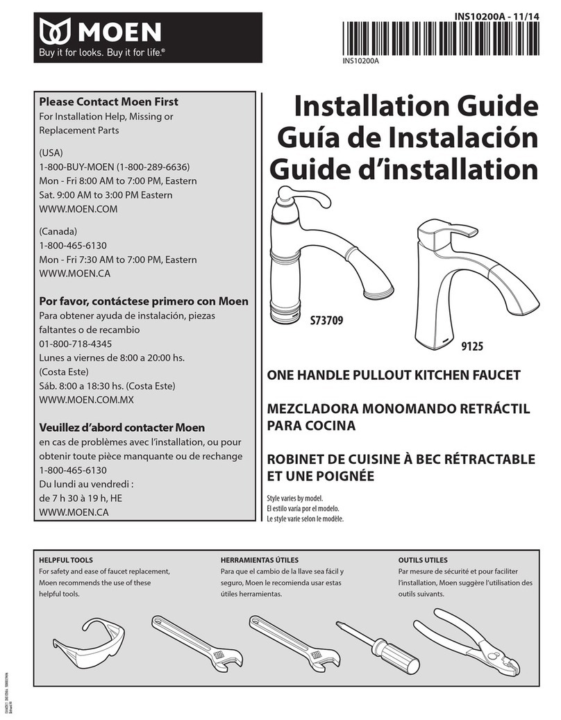 Moen S73709C User manual