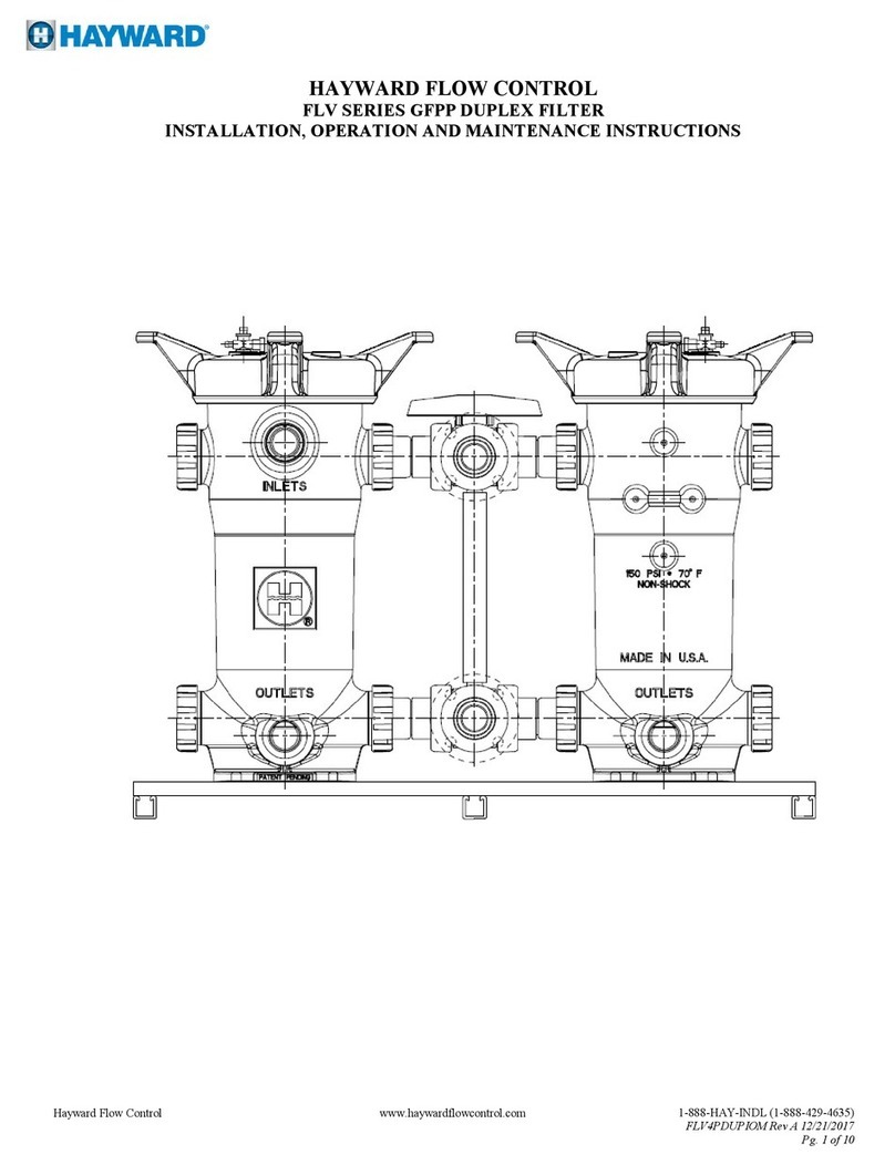 Hayward FLV Series Installation, operation and maintenance instructions