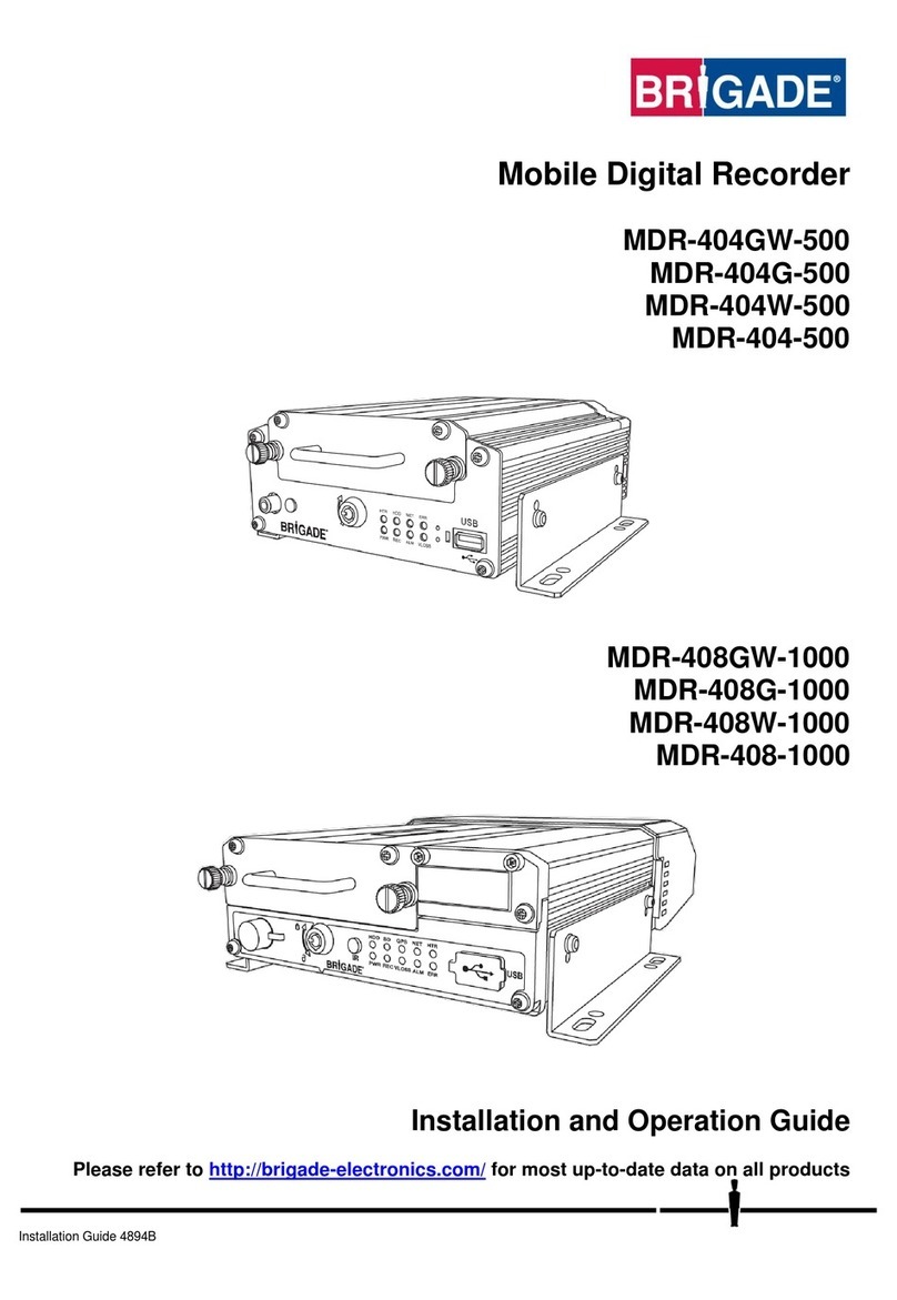 Brigade MDR-404GW-500 Installation and operation guide